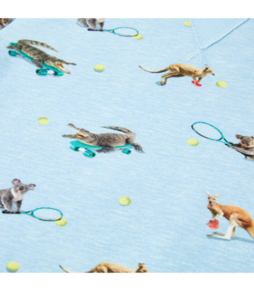 Kids' Sweatshirt Light Blue Melange 140