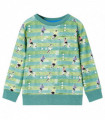 Kids' Sweatshirt Light Green Melange 140