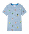 Kids' T-shirt Blue Melange 104