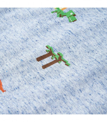 Kids' T-shirt Blue Melange 128