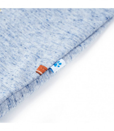 Kids' T-shirt Blue Melange 128