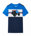 Kids' T-shirt Blue and Navy 104