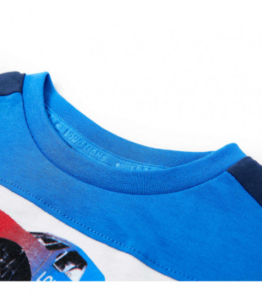 Kids' T-shirt Blue and Navy 128