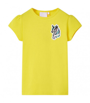 Kids' T-shirt Bright Yellow 140