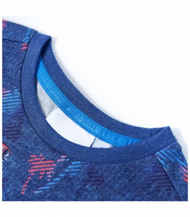Kids' T-shirt Dark Blue Melange 104