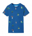 Kids' T-shirt Dark Blue Melange 104