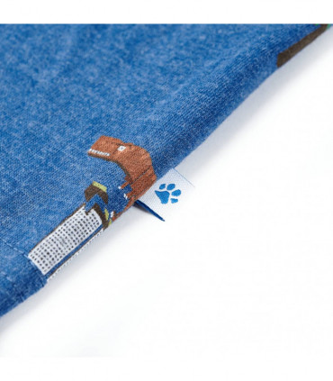 Kids' T-shirt Dark Blue Melange 104