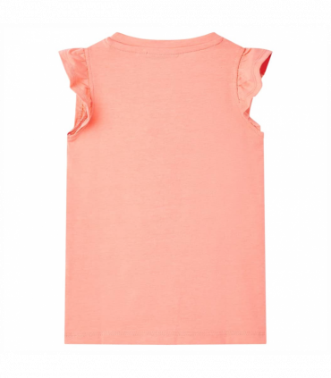 Kids' T-shirt Neon Coral 116
