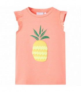 Kids' T-shirt Neon Coral 128