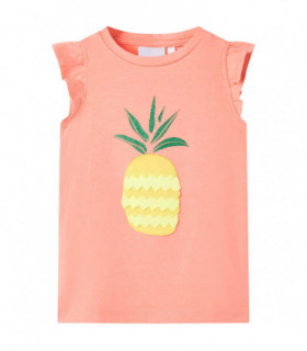 Kids' T-shirt Neon Coral 140