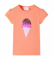 Kids' T-shirt Neon Orange 104