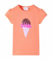 Kids' T-shirt Neon Orange 116