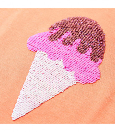 Kids' T-shirt Neon Orange 128