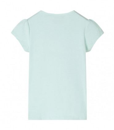 Kids' T-shirt with Cap Sleeves Light Mint 140