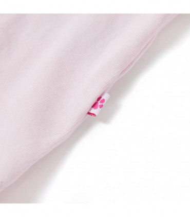 Kids' T-shirt with Cap Sleeves Soft Pink 104