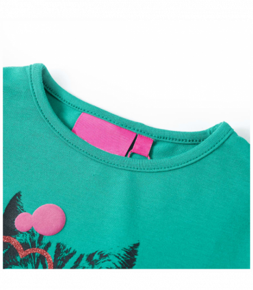 Kids' T-shirt with Long Sleeves Bright Green 104