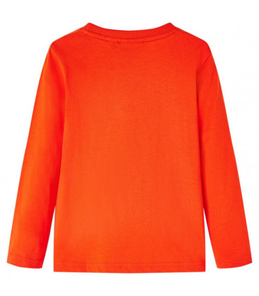Kids' T-shirt with Long Sleeves Bright Orange 116