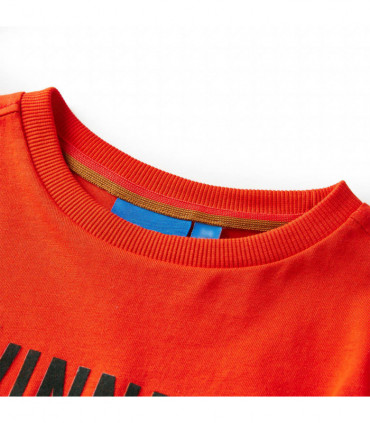 Kids' T-shirt with Long Sleeves Bright Orange 128