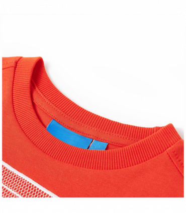 Kids' T-shirt with Long Sleeves Bright Orange 128