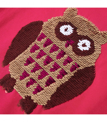 Kids' T-shirt with Long Sleeves Bright Pink 104