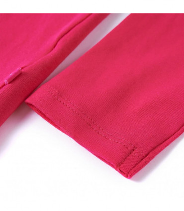 Kids' T-shirt with Long Sleeves Bright Pink 92