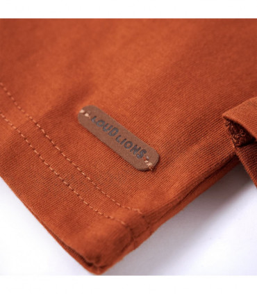 Kids' T-shirt with Long Sleeves Burnt Orange 116