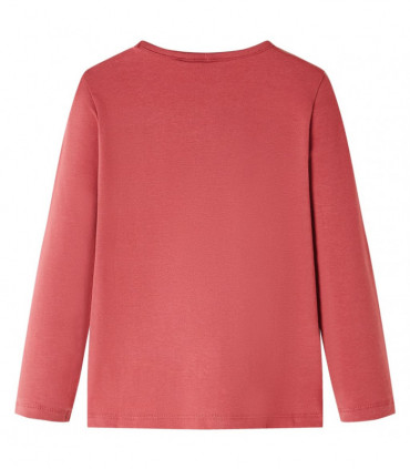 Kids' T-shirt with Long Sleeves Burnt Pink 140