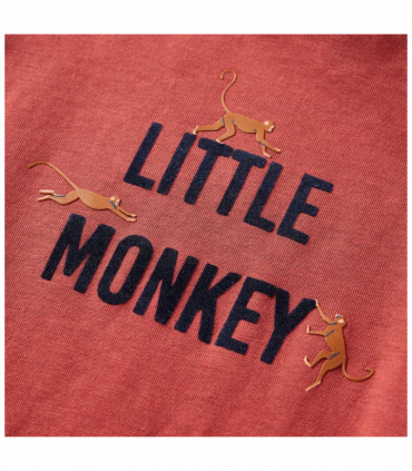 Kids' T-shirt with Long Sleeves Burnt Red 116