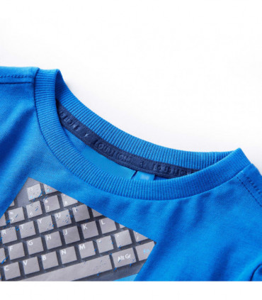 Kids' T-shirt with Long Sleeves Cobalt Blue 128