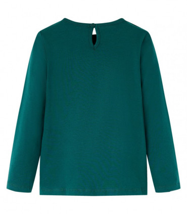 Kids' T-shirt with Long Sleeves Dark Green 116