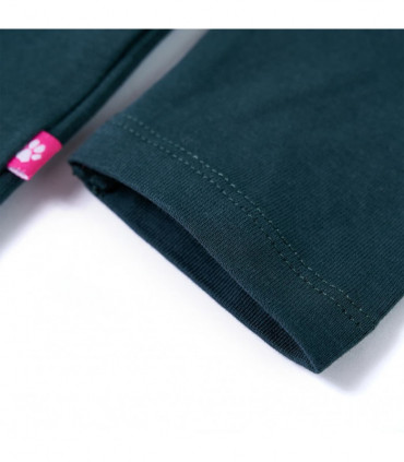 Kids' T-shirt with Long Sleeves Dark Green 116
