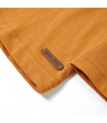 Kids' T-shirt with Long Sleeves Dark Ochre 104