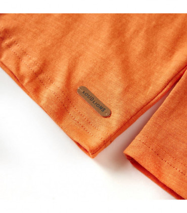 Kids' T-shirt with Long Sleeves Dark Orange 104