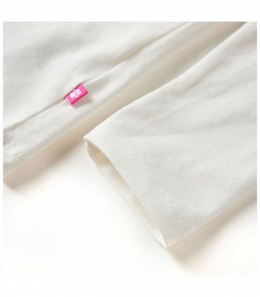 Kids' T-shirt with Long Sleeves Ecru 104
