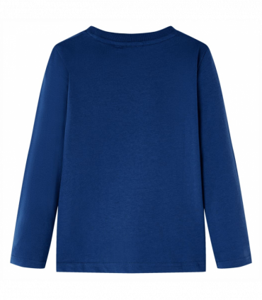 Kids' T-shirt with Long Sleeves Jeans Blue 128