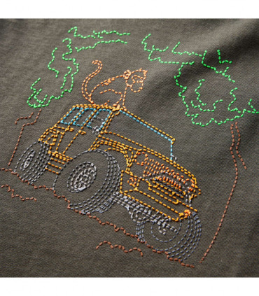 Kids' T-shirt with Long Sleeves Khaki 104