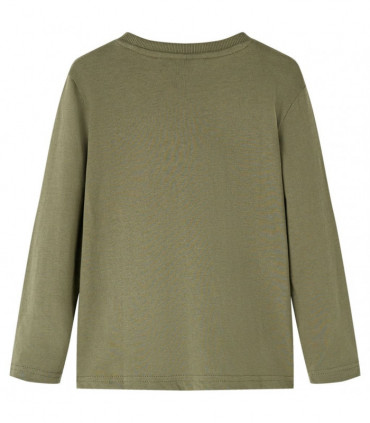 Kids' T-shirt with Long Sleeves Khaki 104