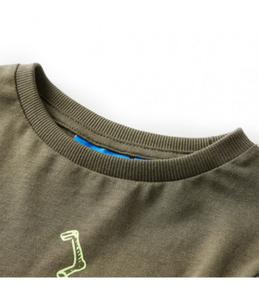 Kids' T-shirt with Long Sleeves Khaki 104