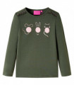 Kids' T-shirt with Long Sleeves Khaki 104