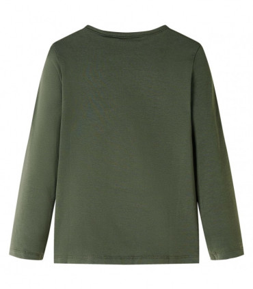 Kids' T-shirt with Long Sleeves Khaki 104