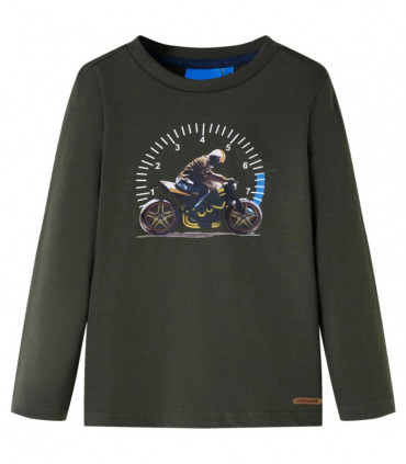 Kids' T-shirt with Long Sleeves Khaki 104