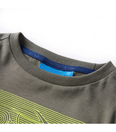 Kids' T-shirt with Long Sleeves Khaki 116