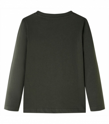 Kids' T-shirt with Long Sleeves Khaki 116