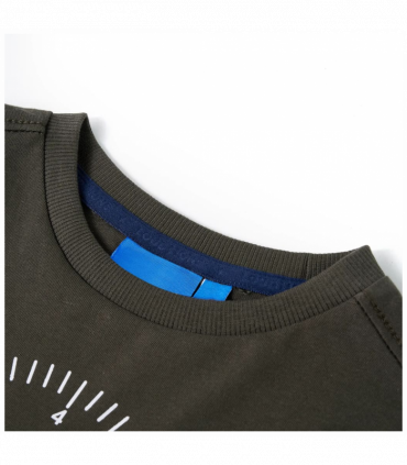 Kids' T-shirt with Long Sleeves Khaki 116