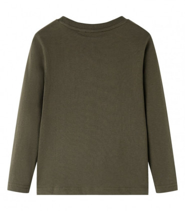 Kids' T-shirt with Long Sleeves Khaki 128