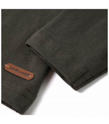 Kids' T-shirt with Long Sleeves Khaki 128