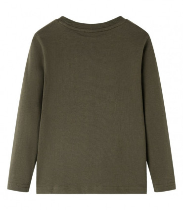 Kids' T-shirt with Long Sleeves Khaki 92