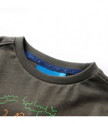 Kids' T-shirt with Long Sleeves Khaki 92
