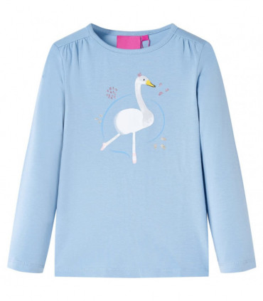 Kids' T-shirt with Long Sleeves Light Blue 104