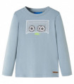 Kids' T-shirt with Long Sleeves Light Blue 128